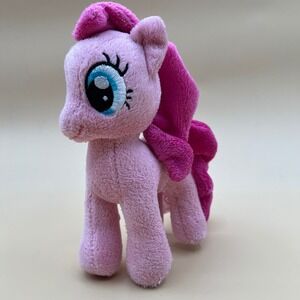 My Little Pony Pinkie Pie Plush 2013 Hasbro Pink Stuffed Animal Toy 6.5 inch